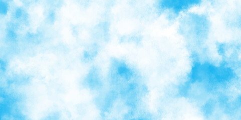 Abstract blue color clouds background, Vibrant clear blue sky with puffy and blurry natural clear clouds, The summer is colorful clearing day Good weather with natural clouds.