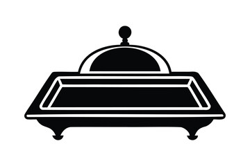 elegant tray silhouette art for kitchen and decorative designs
