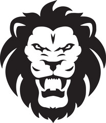 Lion head logo icon, lion face vector Illustration, on a isolated background, EPS