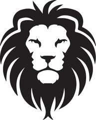 Lion head logo icon, lion face vector Illustration, on a isolated background, EPS