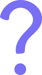 blue question mark