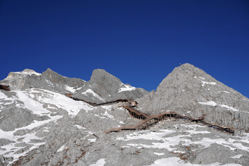 Jade Dragon Snow Mountain is a mountain massif or small mountain range in Yulong Naxi Autonomous County, Lijiang, Yunnan province, China. One of China's finest views, famous travel destinations 