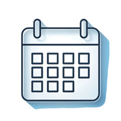 conic Desk Calendar Illustration