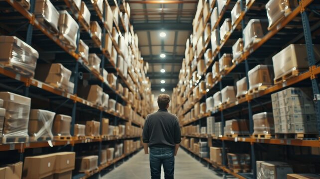 Automated Warehouse: Integrates robotics and software for seamless inventory management, enabling faster, more accurate processing and streamlined warehouse operations.
