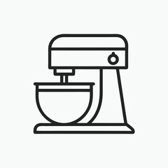 Stand Mixer logo icon vector illustration isolated on white background.