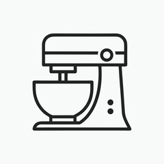 Stand Mixer logo icon vector illustration isolated on white background.