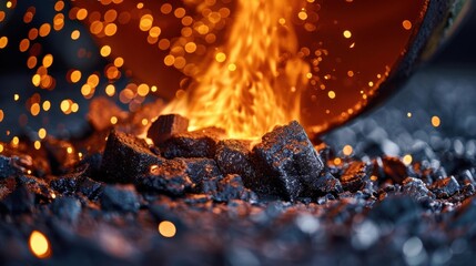 Aluminum Smelter: Processes bauxite into aluminum using electrolysis, yielding a critical metal used in manufacturing, construction, and a wide range of commercial applications.
