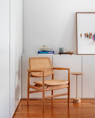 A stunning modern home interior featuring sleek furniture, elegant decor, and a minimalist aesthetic. With spacious layouts, natural lighting, and a harmonious color palette, this contemporary living 