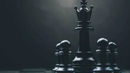 Black Queen Dominates Chessboard