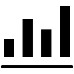 Chart Vector, Icon Or Logo Sign Isolated Symbol Illustration glyph Icon