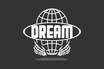 Obraz premium streetwear modern template asset 