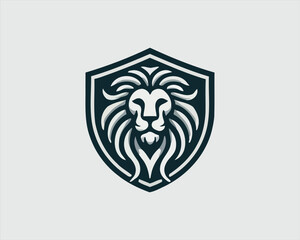 Lion Logo Design Vector Template. Lion Head Logo Icon Vector illustration.