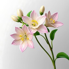 Naklejka premium pink and white lilies Elegant arrangement of pastel 