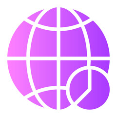 pie chart gradient icon