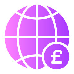 pound gradient icon
