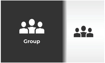 Group Vector, Icon Or Logo Sign Isolated Symbol Glyph Illustration