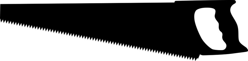 Tree saws. Drawn handsaws for carpenters. Wood saw logo. Cartoon saw worker tools. Compass saw with handle for cutting. Work tool. Home renovation and engineer tools.