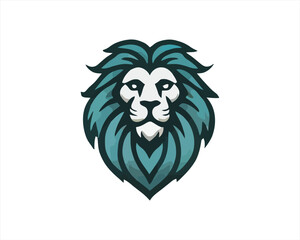 Lion Logo Design Vector Template. Lion Head Logo Icon Vector illustration.