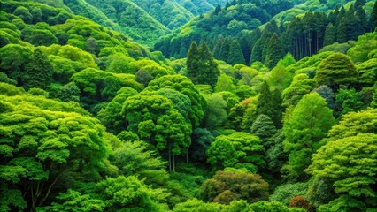 Green lush forest in Japan, Kyoto area, Kyoto, Japan, forest, lush, green, nature, scenery, trees, foliage, peaceful