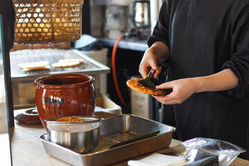 手焼きせんべい職人
