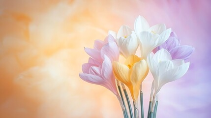 Naklejka premium Close-up floral arrangement in nature soft light still life photography beauty