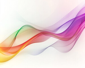 Naklejka premium abstract colorful wave background with bright rainbow colors and smooth lines