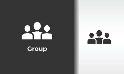 Group Vector, Icon Or Logo Sign Isolated Symbol Illustration Glyph Icon