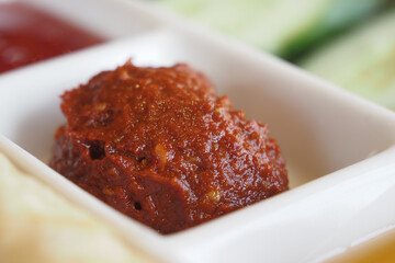 A Flavorful Dish Featuring Spicy Red Chili Paste Perfect for Any Meal