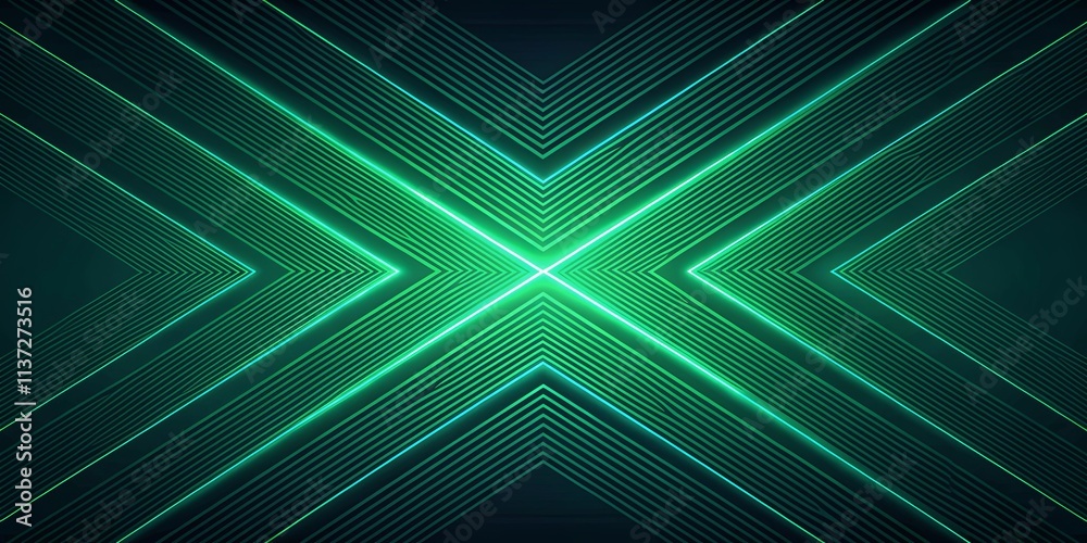 Aufkleber a green background with two green arrows pointing to the right