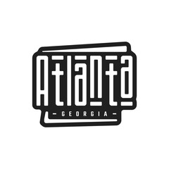A Sticker of Atlanta