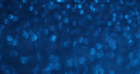 Blur blue. Shiny fare. Color illuminated ray round bright spangle spots. Festive background with...