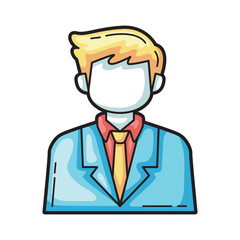 Businessman icon. ideal for business concepts, professional presentations, and corporate marketing materials
