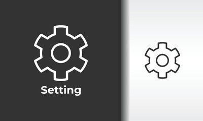 setting icon vector