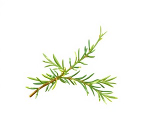 Fototapeta premium Fresh and realistic vector illustration of a lush rosemary branch, perfect for herbal and spice designs, ingredient, rosemary