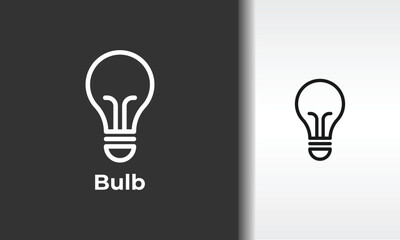 Bulb Line Vector llustation