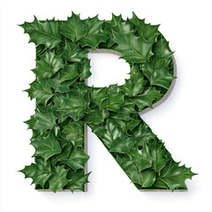 Fototapeta premium Hyperrealistic Perfect R Letter Composition