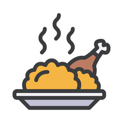 biryani rice filled style