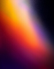 Fototapeta premium A dramatic contrast between a smooth, dark surface and a vibrant color gradient