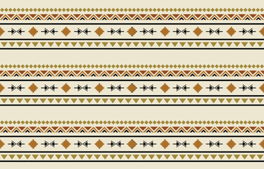 Ethnic tribal colorful stripe background. Seamless tribal pattern, folk embroidery, tradition geometric tribal ornament. Traditional design for fabric, textile, print, rug, paper