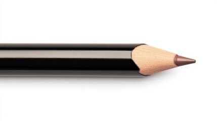 Elegant brow pencil with sleek design on white background, clean and minimal style