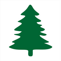 Obraz premium Illustration of a pine tree typical of beautiful Christmas decorations