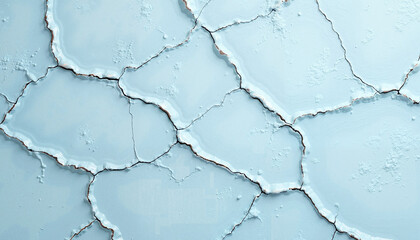 Obraz premium Cracked blue surface texture with artistic detailing for creative backgrounds and design