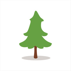 Illustration of a pine tree typical of beautiful Christmas decorations