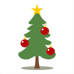 image of a typical Christmas decoration pine tree