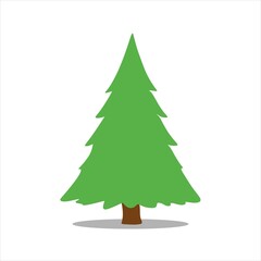 Illustration of a pine tree typical of beautiful Christmas decorations