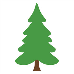 Illustration of a pine tree typical of beautiful Christmas decorations
