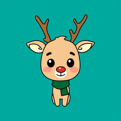cute and funny Christmas reindeer picture