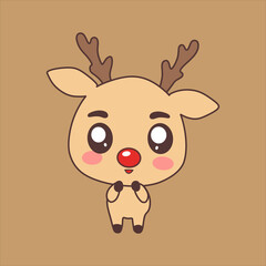 cute and funny Christmas reindeer picture