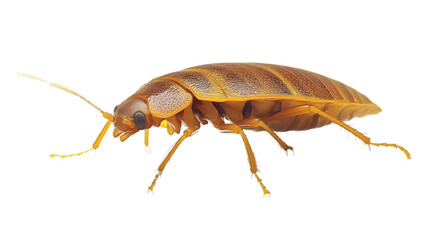 Fototapeta premium Bed bug insect on a transparent background. isolated background.