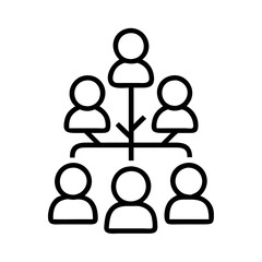 Fototapeta premium family tree icon, grandparents day line art, grandparents icon - simple black line art icon of family tree, for grandparents day celebrations. grandparents vector art.